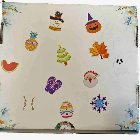 Interchangeable Welcome Sign Front Door, Seasonal Welcome Round Fall Wood Wreath - Picture 7 of 9